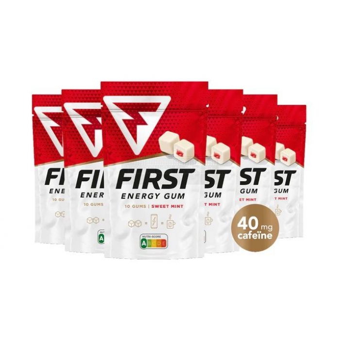 First Energy Gum Sweet Mint - 40 mg cafeïne