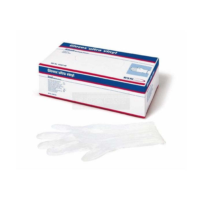 Glovex Ultra Vinyl handschoenen ongepoederd à 100 stuks wit