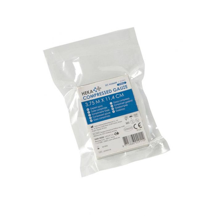 Heka wondgaaskompres kopen – geperst gaas voor EHBO, BHV en medische toepassingen