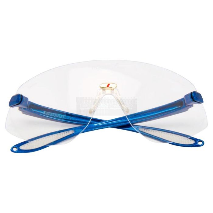 Hogies Eyeguard Clear spatbril in blauw: comfortabele, veilige en heldere bescherming voor sporters. Bestel online bij FRAMO sport B.V.