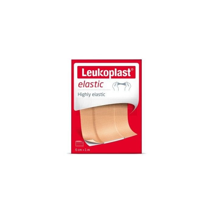 Leukoplast elastische wondpleister 6 cm x 1 meter