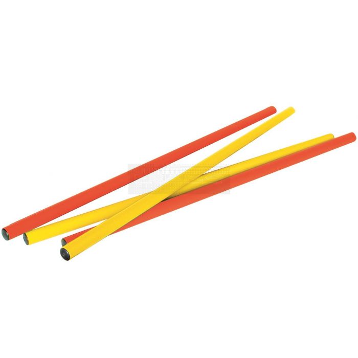 Plastic stokken set Ø 25 mm à 4 stuks