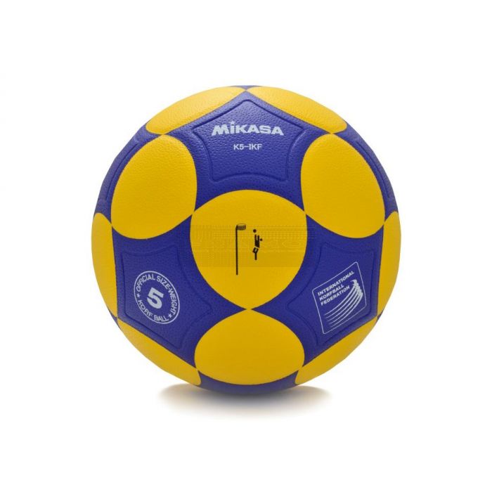 Mikasa korfbal K5-IKF official blauw geel maat 5