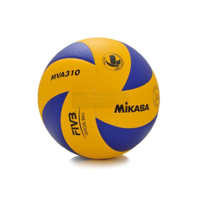 Mikasa volleybal MVA 310 geel- blauw maat 5