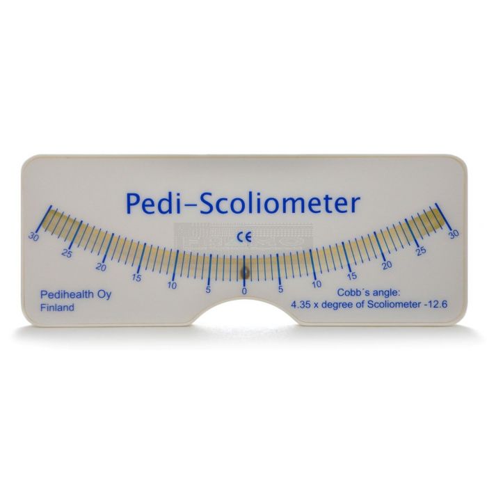 Pedi-Scoliometer om de assymetrie van de rug te meten