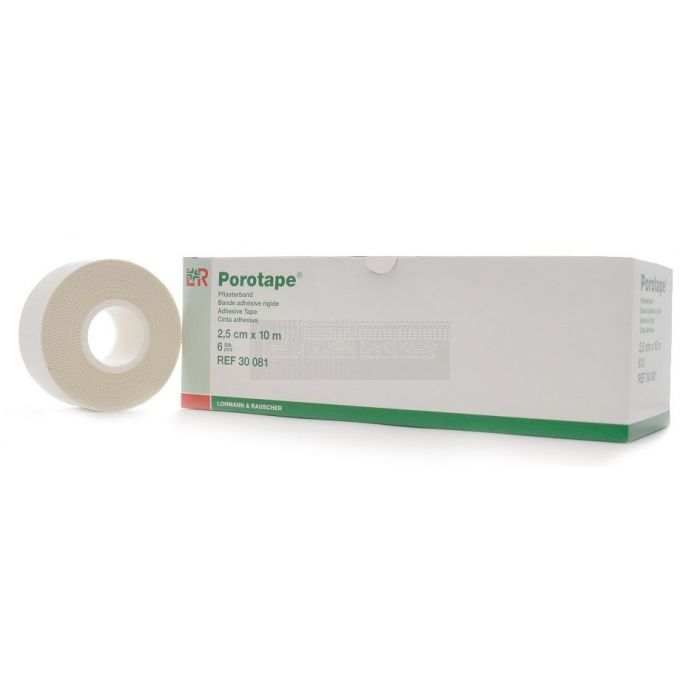 PoroTape sporttape 2,5 cm x 10 meter doos à 6 stuks