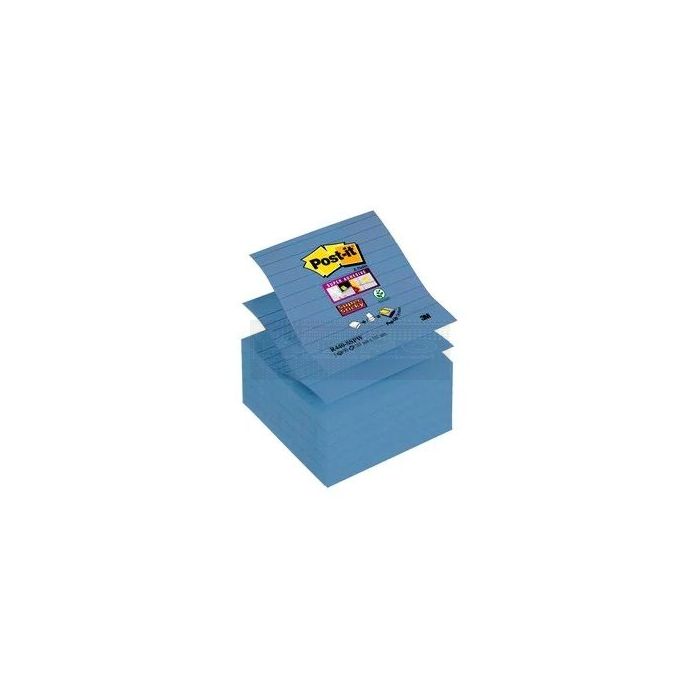 Post-it Z-Notes 101 mm x 101 mm 5 x 90 vel blauw - gelinieerd