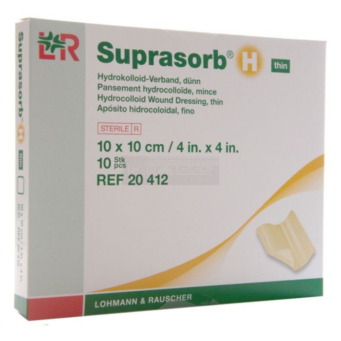 Suprasorb H Hydrocolloid Thin 10 cm x 10 cm à 10 stuks