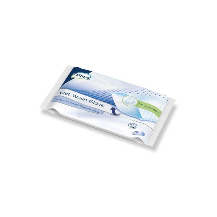 TENA vochtige washandjes - licht geparfumeerd à 8 stuks