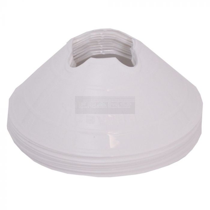 Vloermarkers, markeerschijven H6 cm Ø20 cm wit à 10 stuks