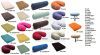 Badstofhoes voor massagetafel en behandelbank zonder uitsparing verkrijgbaar in 23 kleuren