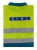 EHBO Poloshirt met striping Geel-Blauw