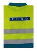 EHBO Poloshirt met striping Geel-Blauw 