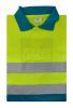 EHBO Poloshirt met striping Geel-Blauw