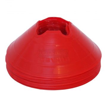 Vloermarkers, markeerschijven H6 cm Ø20 cm rood à 10 stuks