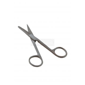 Schaar spits - stomp 14 cm rvs uitvoering