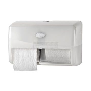 Pearl White duo toiletrolhouder - compact (P50440)