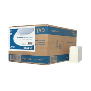 Handdoekpapier 1 laags Minifold, Slimfold doos à 20 x 88 stuks