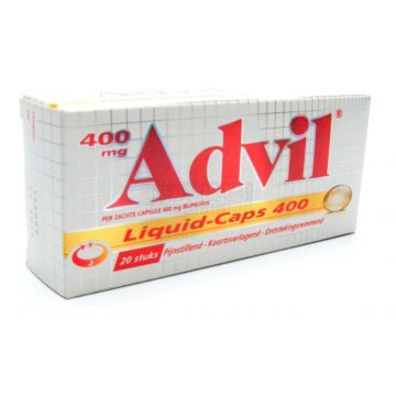 Advil liquid caps 400 mg à 20 stuks