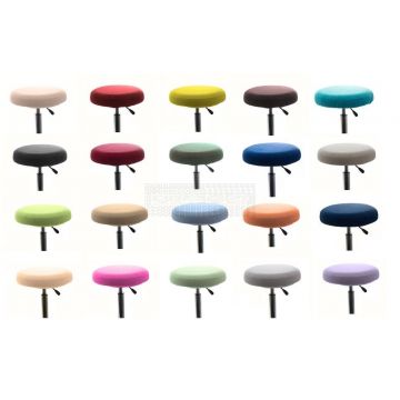 Badstofhoes voor tabouret rond 45 cm en ponyzit verkrijgbaar in 23 kleuren