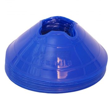 Vloermarkers, markeerschijven H6 cm Ø20 cm royalblauw à 10 stuks