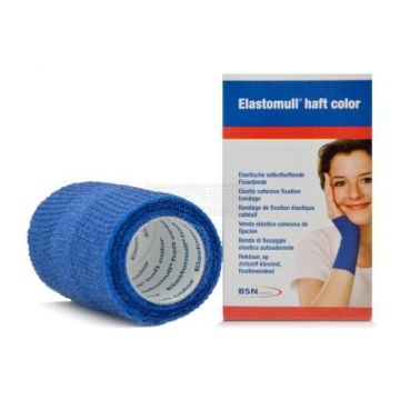 Elastomull Haft fixatiewindsel 10 cm x 4 meter blauw