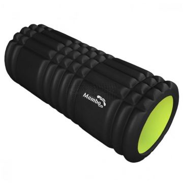 MamboMax "hollow" foamroller 33 cm x 14 cm zwart