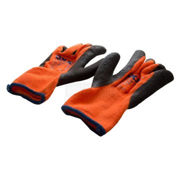 Oranje BHV veiligheidshandschoenen bovenzijde
