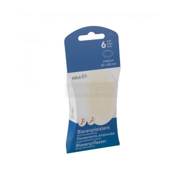 Hekaplast blarenpleister medium à 6 stuks (Hiel)
