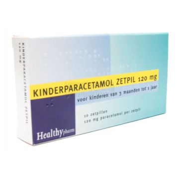 Kinderparacetamol zetpil 120 mg à 10 zetpillen