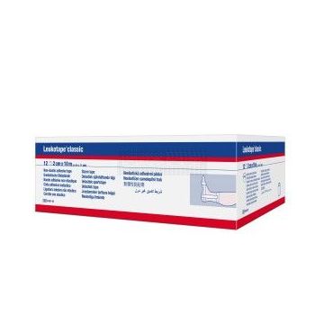 Leukotape classic sporttape 2,5 cm x 10 meter doos à 12 stuks wit