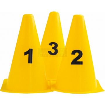 Genummerde multi-functionele markeringskegel - pion à 10 stuks