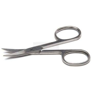 Nagelschaartje gebogen 9 cm rvs uitvoering