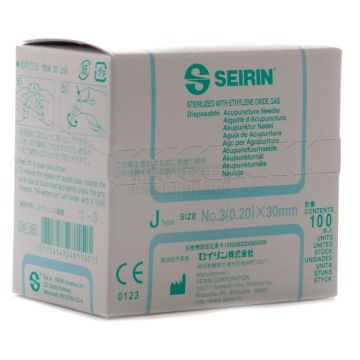 Seirin naalden type J 0,20 mm x 30 mm à 100 stuks