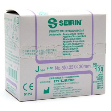 Seirin naalden type J 0,25 mm x 30 mm à 100 stuks