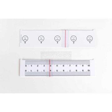 Vasscore liniaal - pijnmeetlat rvs uitvoering