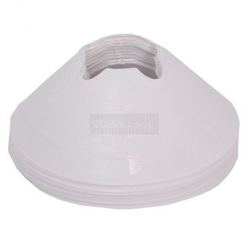 Vloermarkers, markeerschijven H6 cm Ø20 cm wit à 10 stuks