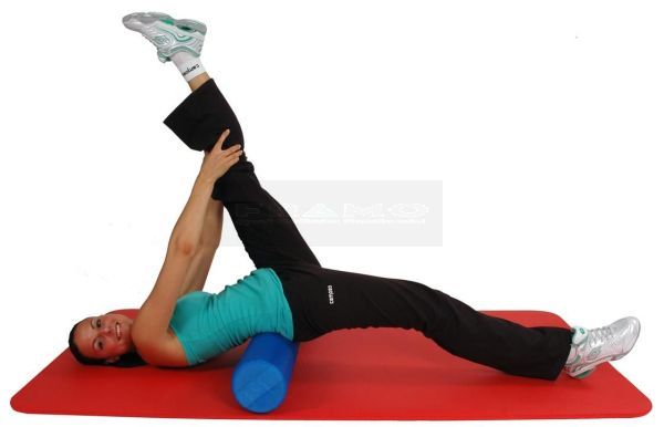 MamboMax Pilates Yoga foam roller 90 cm x15 cm