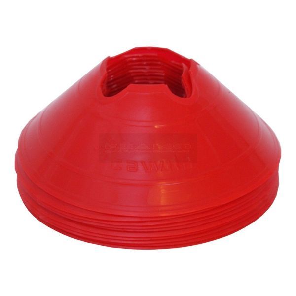 Vloermarkers, markeerschijven H6 cm Ø20 cm rood à 10 stuks