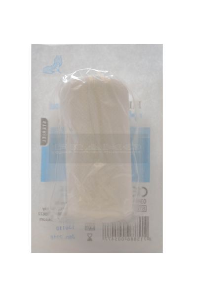 Snelverband steriel Nr.1 6 cm x 8 cm gerold model achterzijde