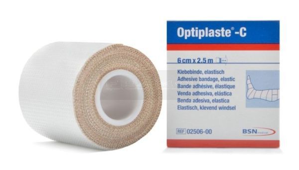 Optiplaste-C 6 cm x 4,5 meter per stuk verpakt