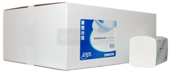 Handdoekpapier 2 laags Interfold (Z-vouw) doos à 20 x160 stuks