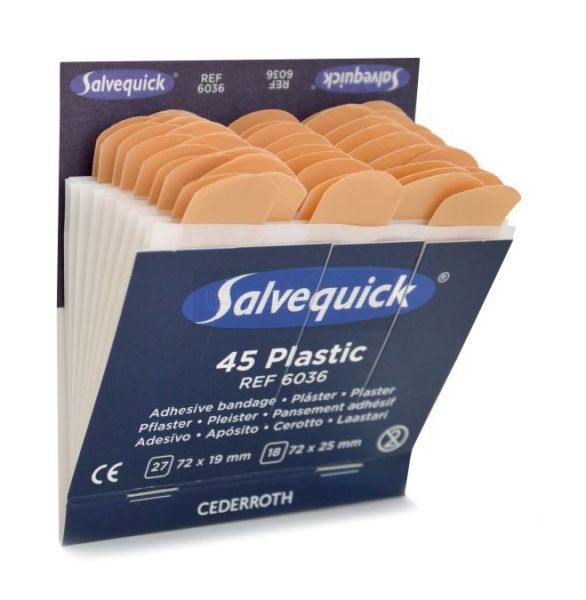 Salvequick 6036 navulling plastic 1 x 45 stuks