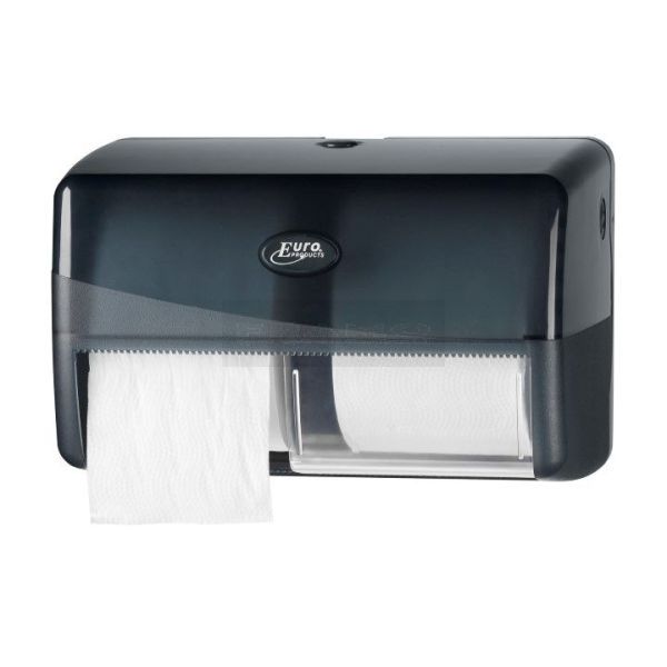 Pearl Black duo toiletrolhouder - compact