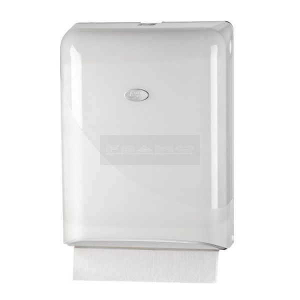 Pearl White handdoek dispenser - Interfold, Z-fold