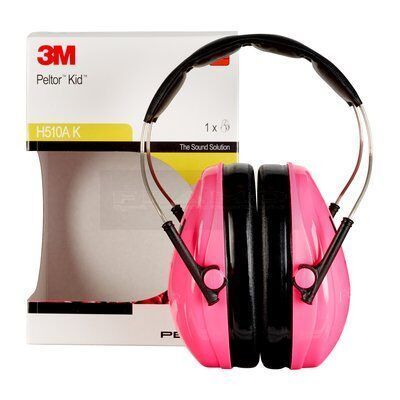 3M Kids gehoorkap met hoofdband, H510AK-442-RE, Neon-Roze