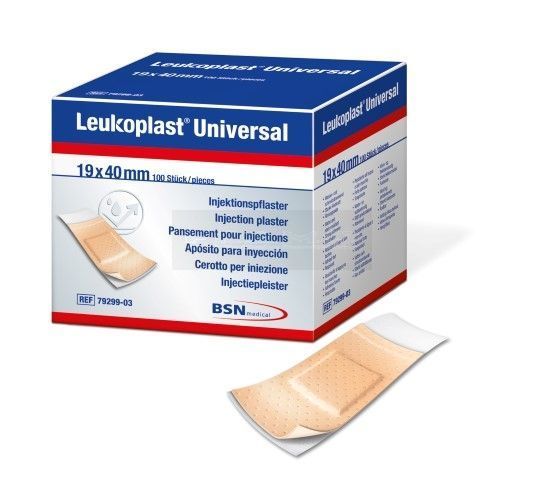 Leukoplast huidvriendelijke injectiepleister 19 mm x 40 mm à 100 stuks