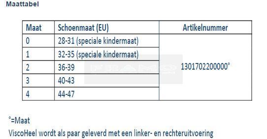 Bauerfeind ViscoHeel ViscoHiel ter ontlasting van de pezen, banden en gewrichten