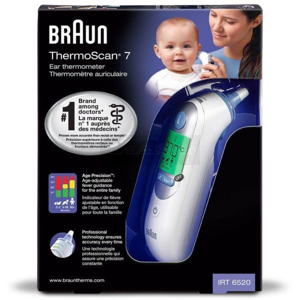 Braun oorthermometer Thermoscan IRT 6520 wit doosje