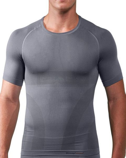 Zoned Compression Shirt Crew-Neck Ultimate Sport Performance 20 grijs